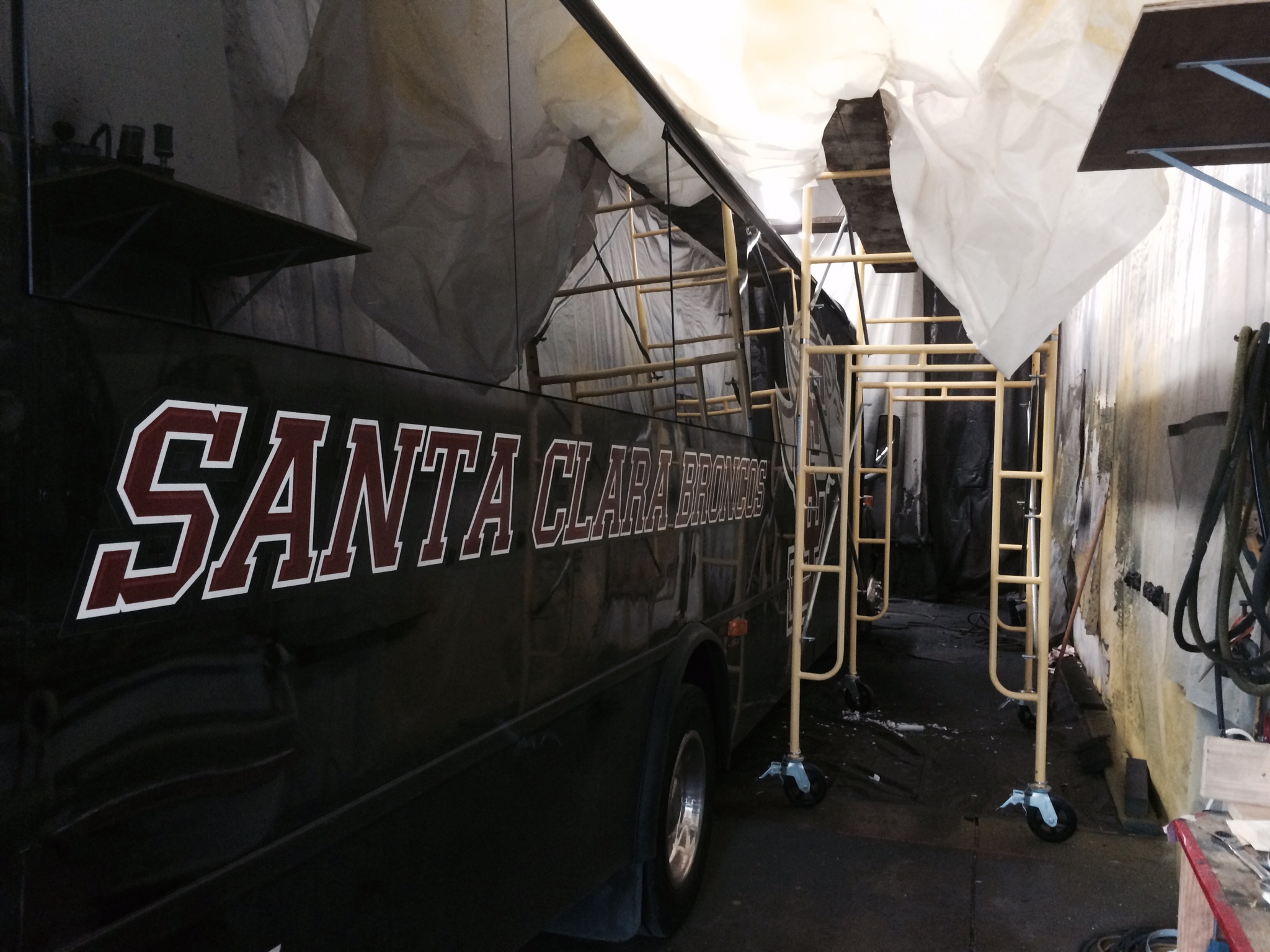 Santa Clara University Bus gets Polyurea 'd